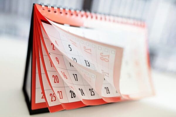 Calendar Each Year